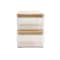 Martha Stewart Grady Set of 3 Clear Plastic Stackable Storage Boxes with Light Natural Paulownia Wood Lids GS-BA1360-3W-CL-NT-MS - alternate 2
